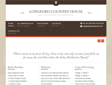 Tablet Screenshot of longfordcountryhouse.com